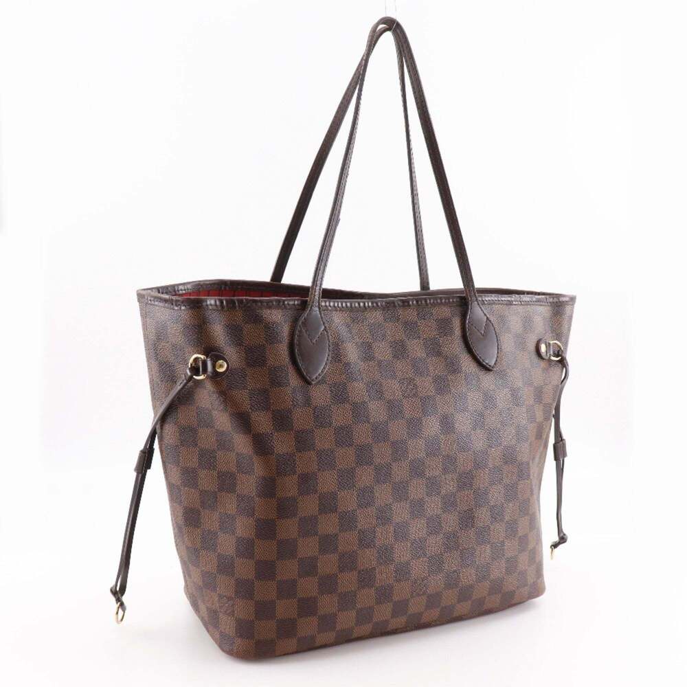 LOUIS VUITTON Brown Damier Canvas Neverfull MM Tote Bag - Picture 3 of 16